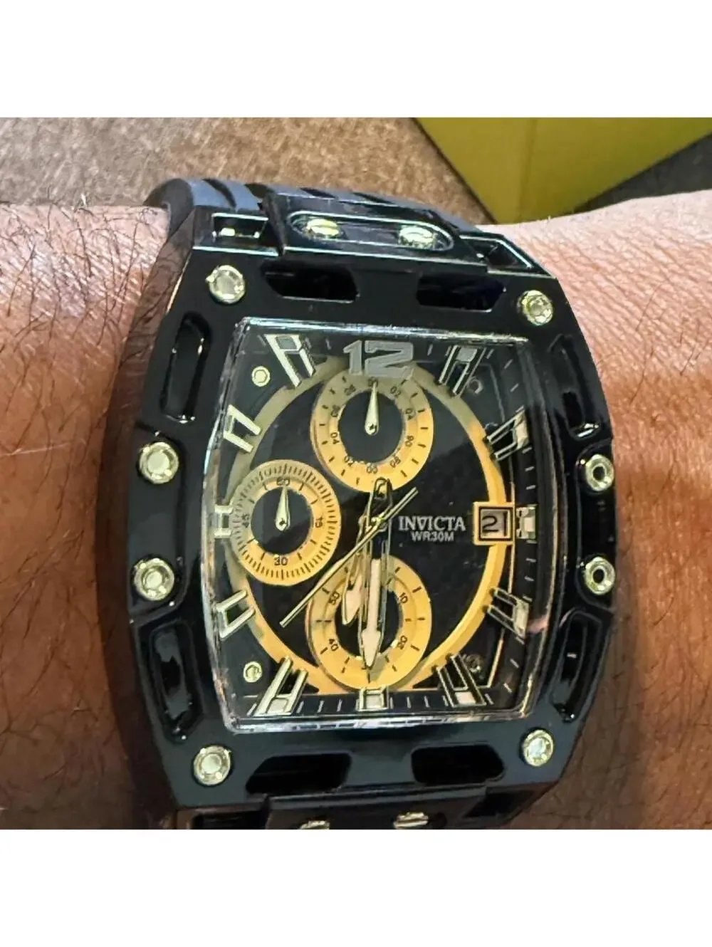 Invicta S1 Rally Men's Watch, Black/Gold, 42mm